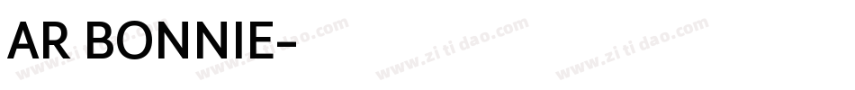 AR BONNIE字体转换